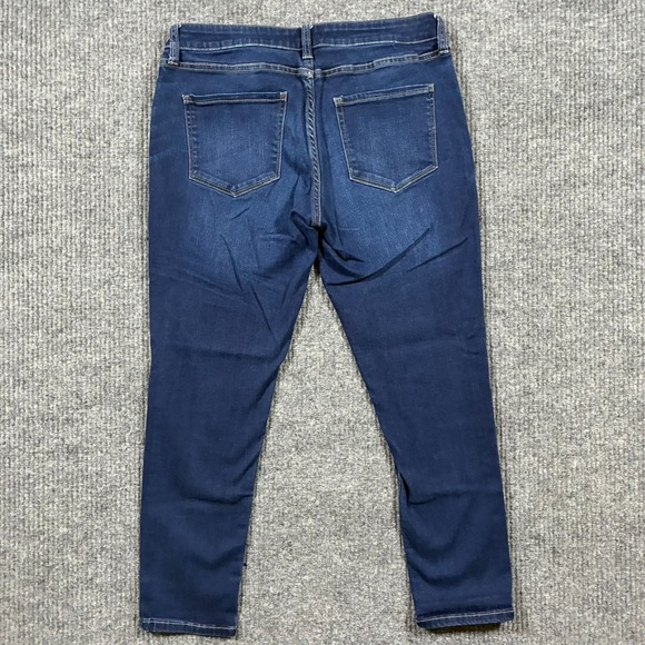 Arizona Jean Co Womens Skinny Jeans Size 11 Dark Wash Stretch Denim Low Rise - Picture 2 of 9